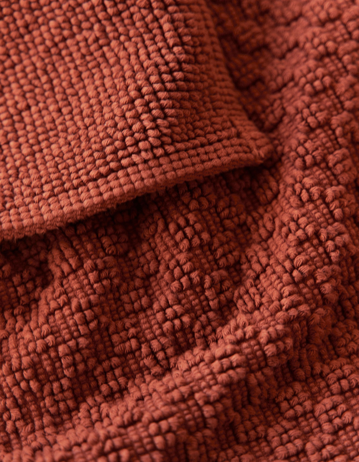 Badematte waffelpiqué - Terrakottafarben