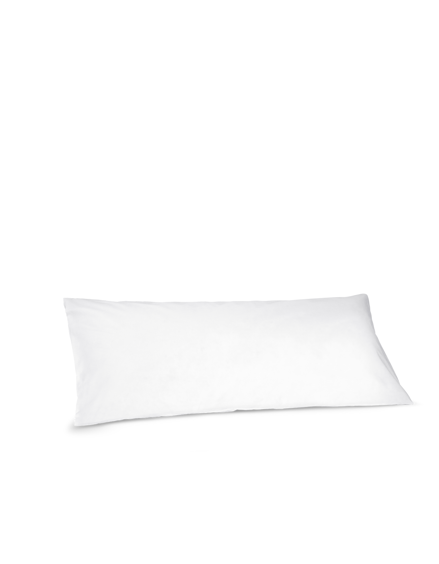 Taie de traversin rectangulaire Percale de coton 120 fils - Juste Le Blanc