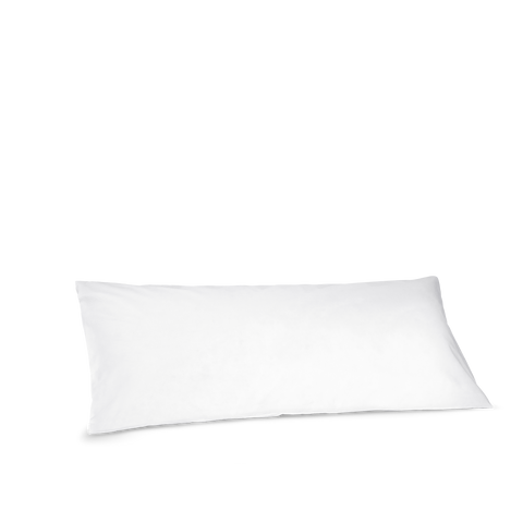 Taie de traversin rectangulaire Percale de coton 120 fils - Juste Le Blanc