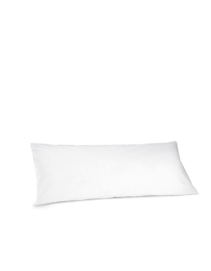 Taie de traversin rectangulaire Percale de coton 120 fils - Juste Le Blanc