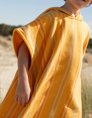 Poncho à capuche Enfant - Rayures Multico