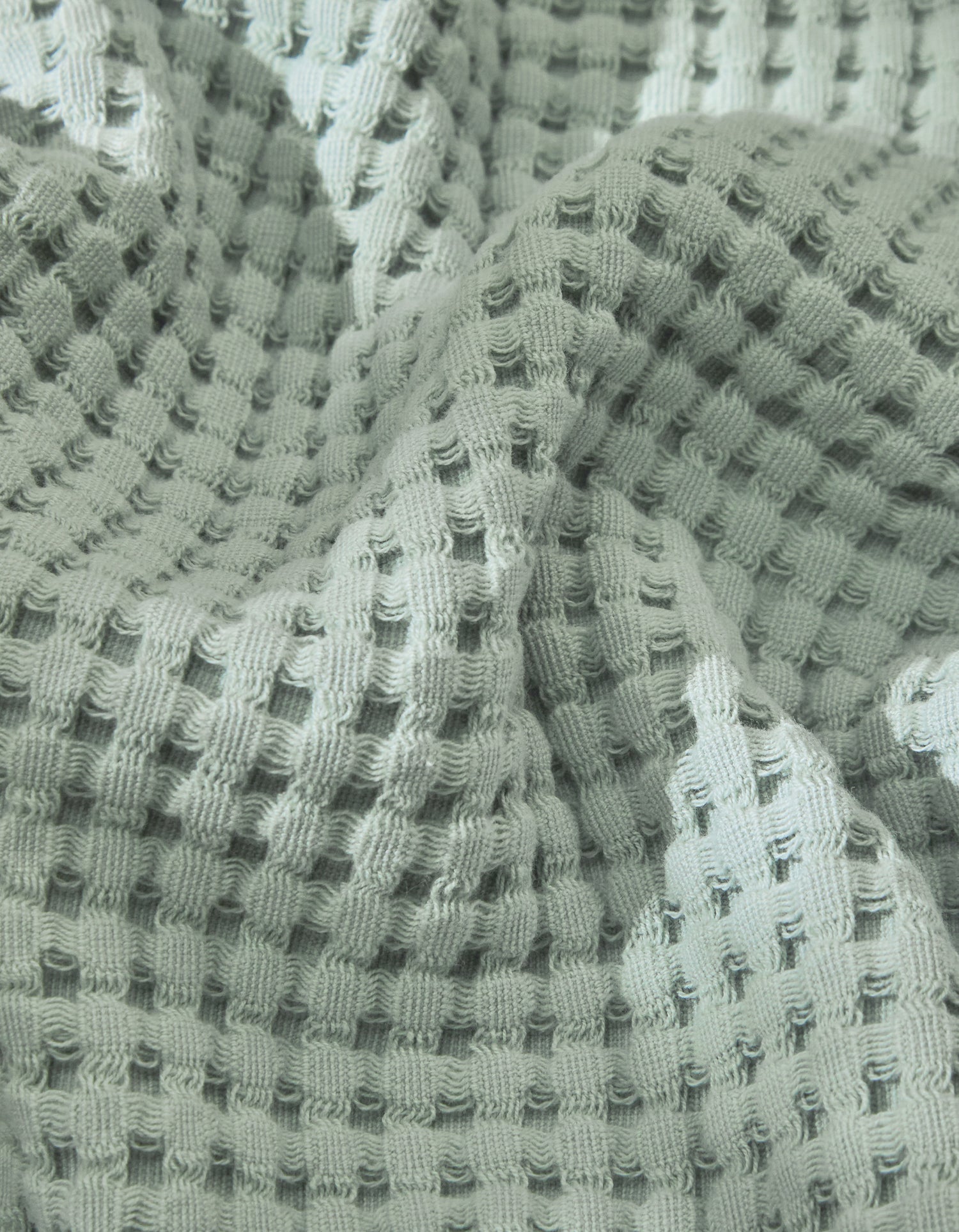 The waffle bathrobe - Green