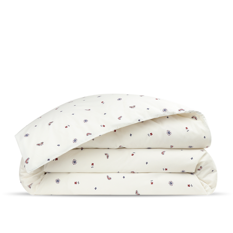 Housse de couette Percale lavée - Souvenirs d'Oia