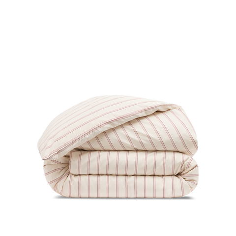 Housse de couette Satin de coton 200 fils - Trio Grenat