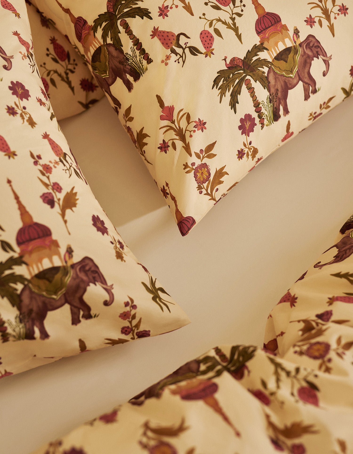 Housse de couette Percale lavée - Éléphant Sacré