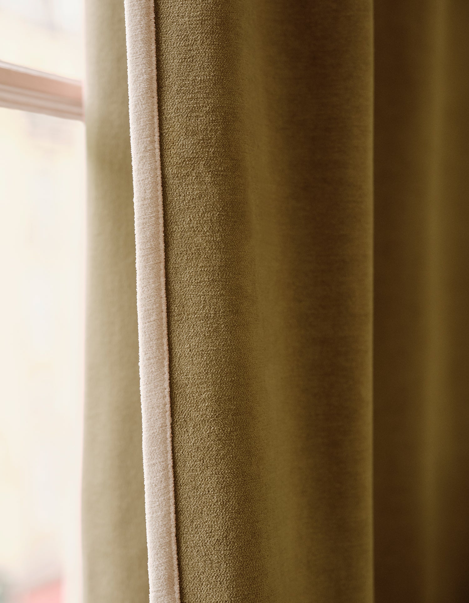 Rideau Saint-Honoré - Velours chenille - Bronze