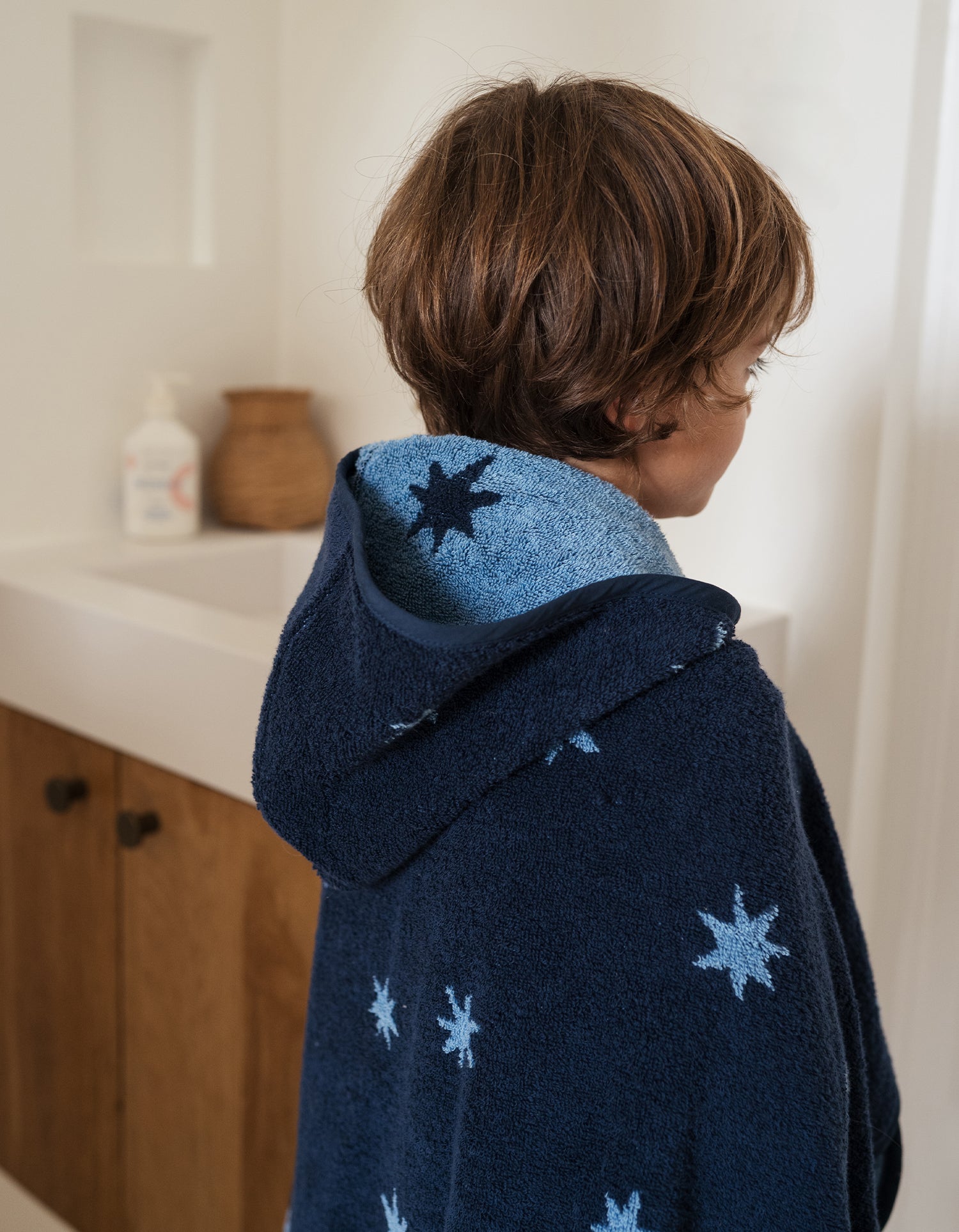 Cape de bain moelleuse Enfant - Pluie d'Etoiles