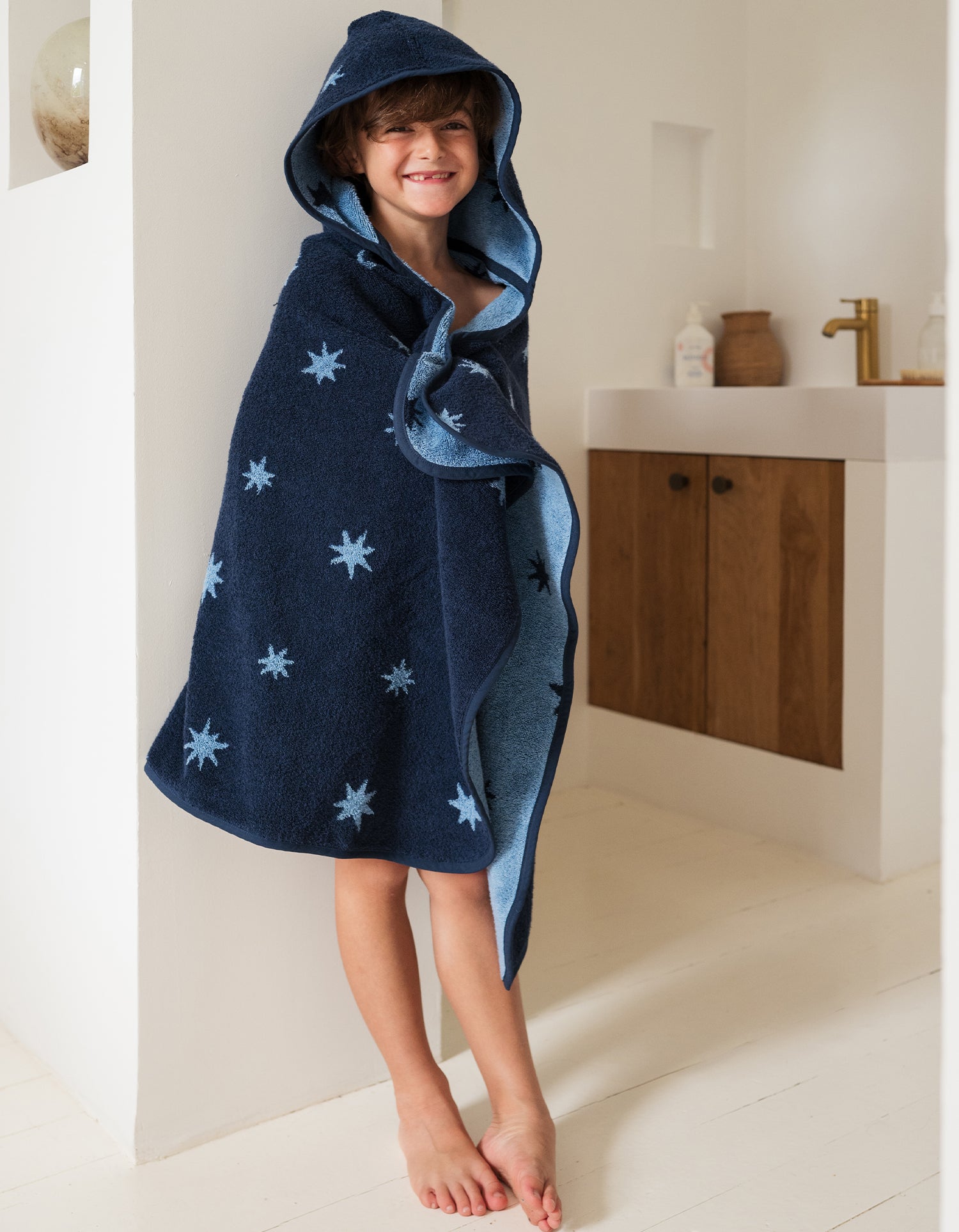 Cape de bain moelleuse Enfant - Pluie d'Etoiles