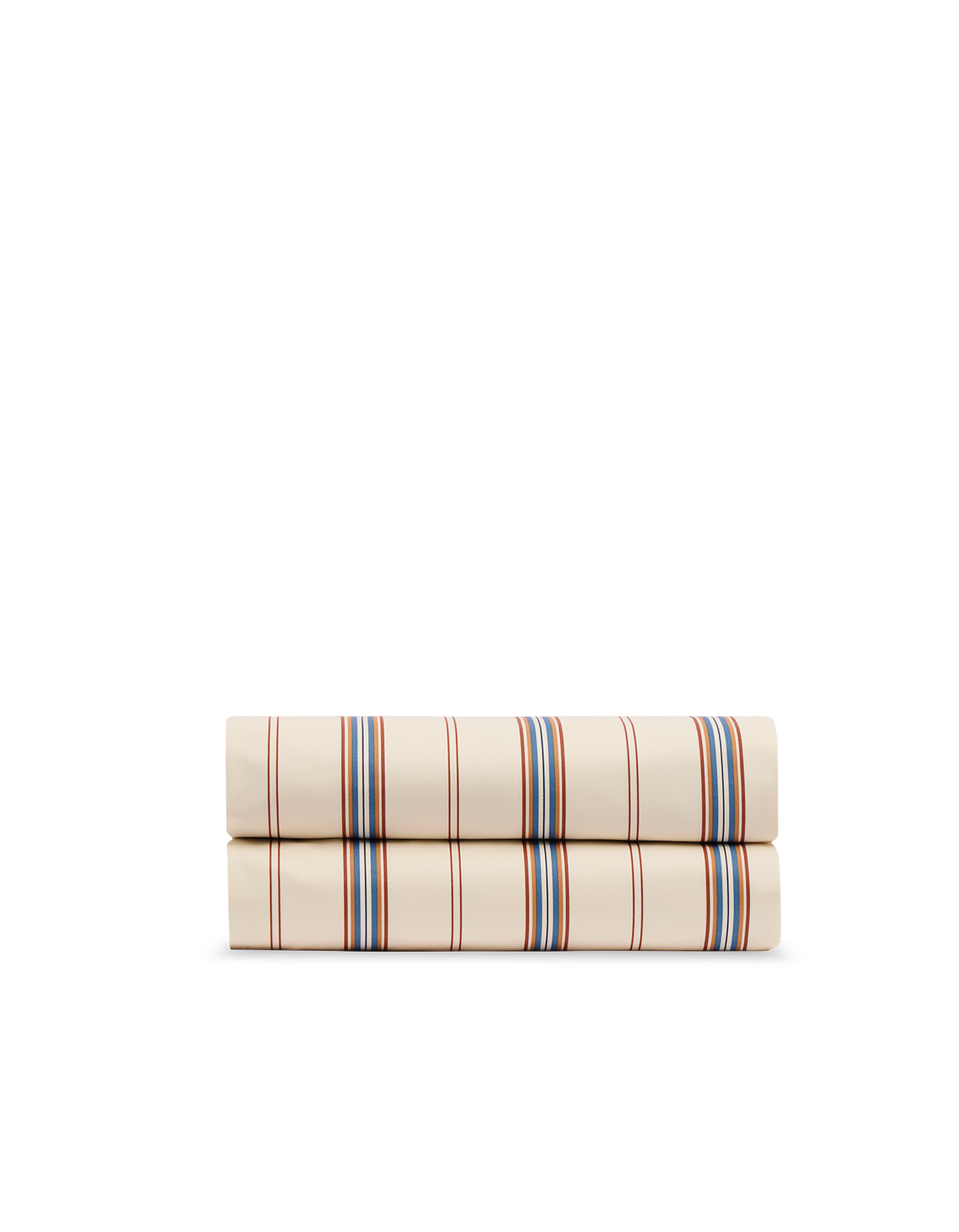 Drap plat Satin de coton 200 fils - Rayure Jeu