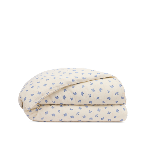 Housse de couette Gaze de coton Bébé & Enfant - Blue birds