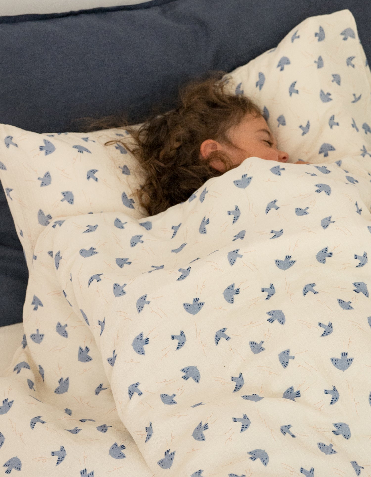 Housse de couette Gaze de coton Bébé & Enfant - Blue birds