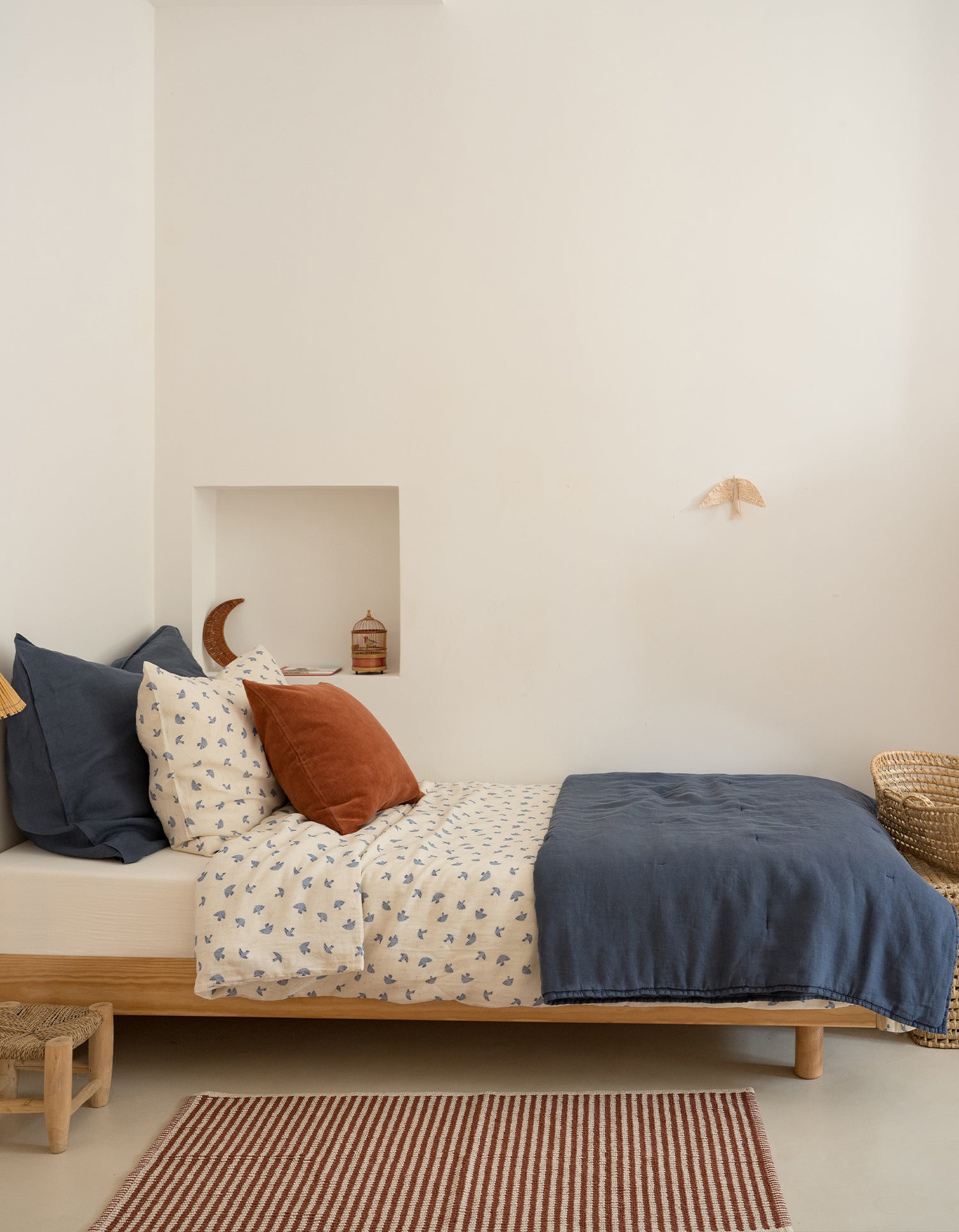 Housse de couette Gaze de coton Bébé & Enfant - Blue birds