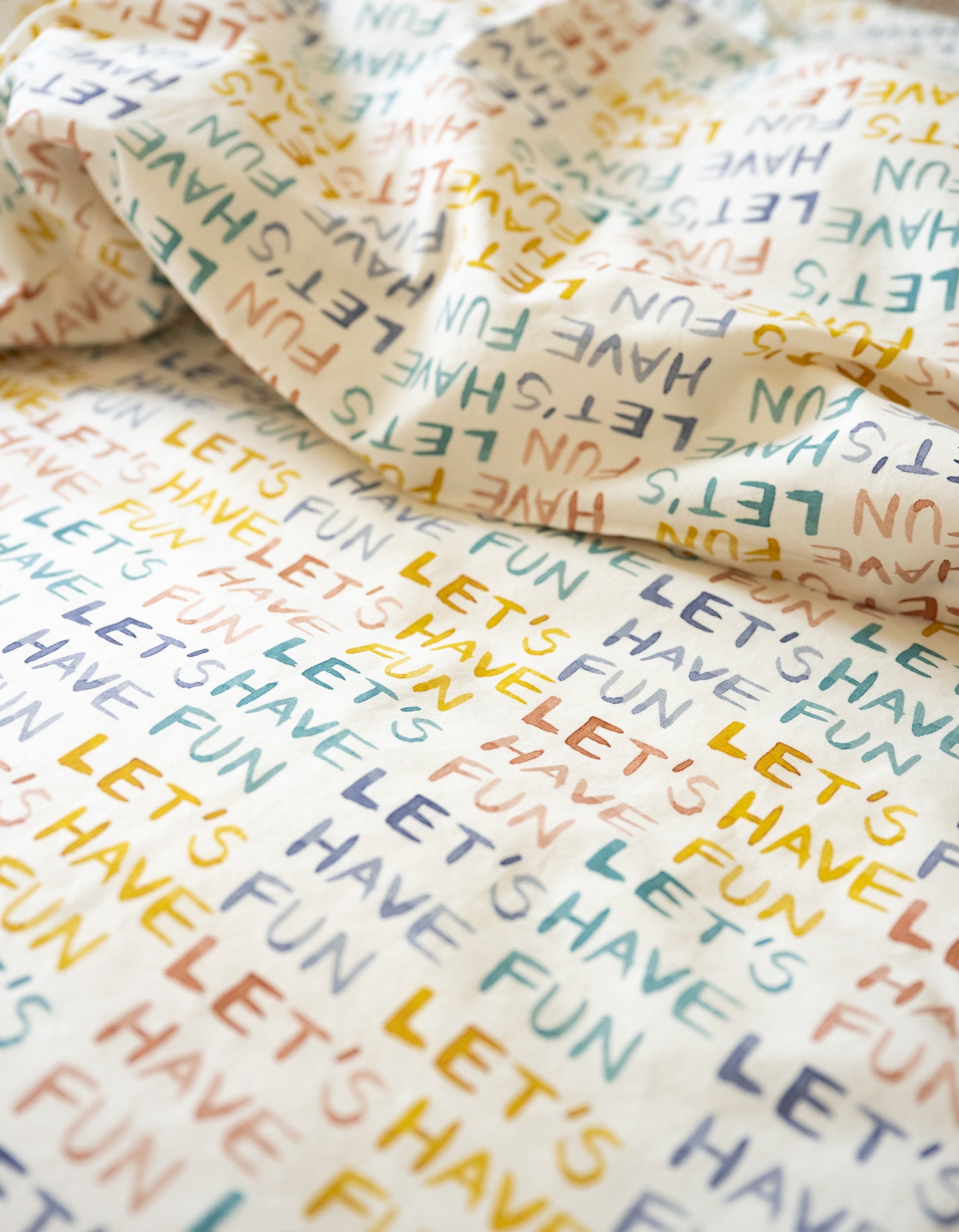 Housse de couette Percale lavée Bébé & Enfant - Let's have fun
