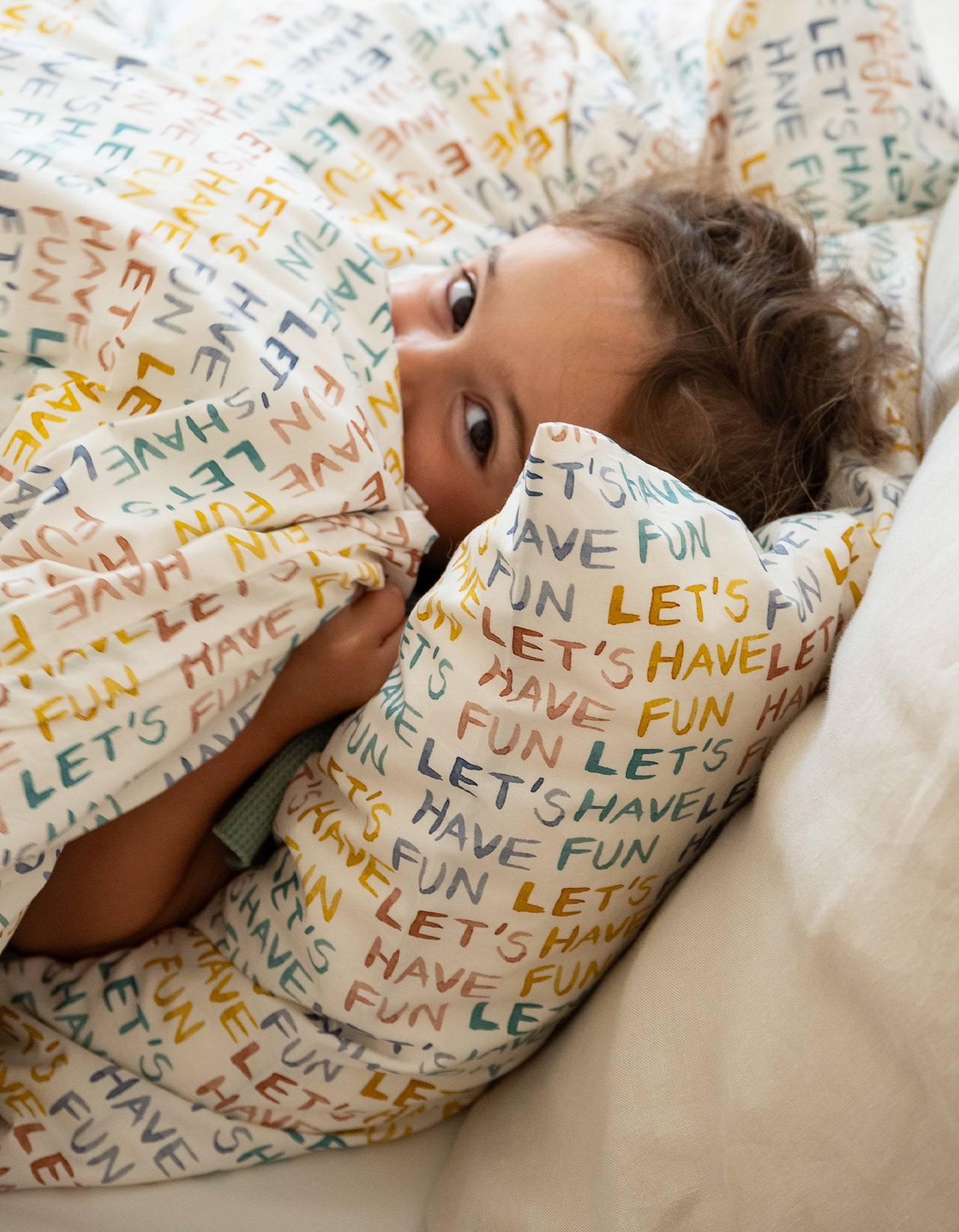 Housse de couette Percale lavée Bébé & Enfant - Let's have fun