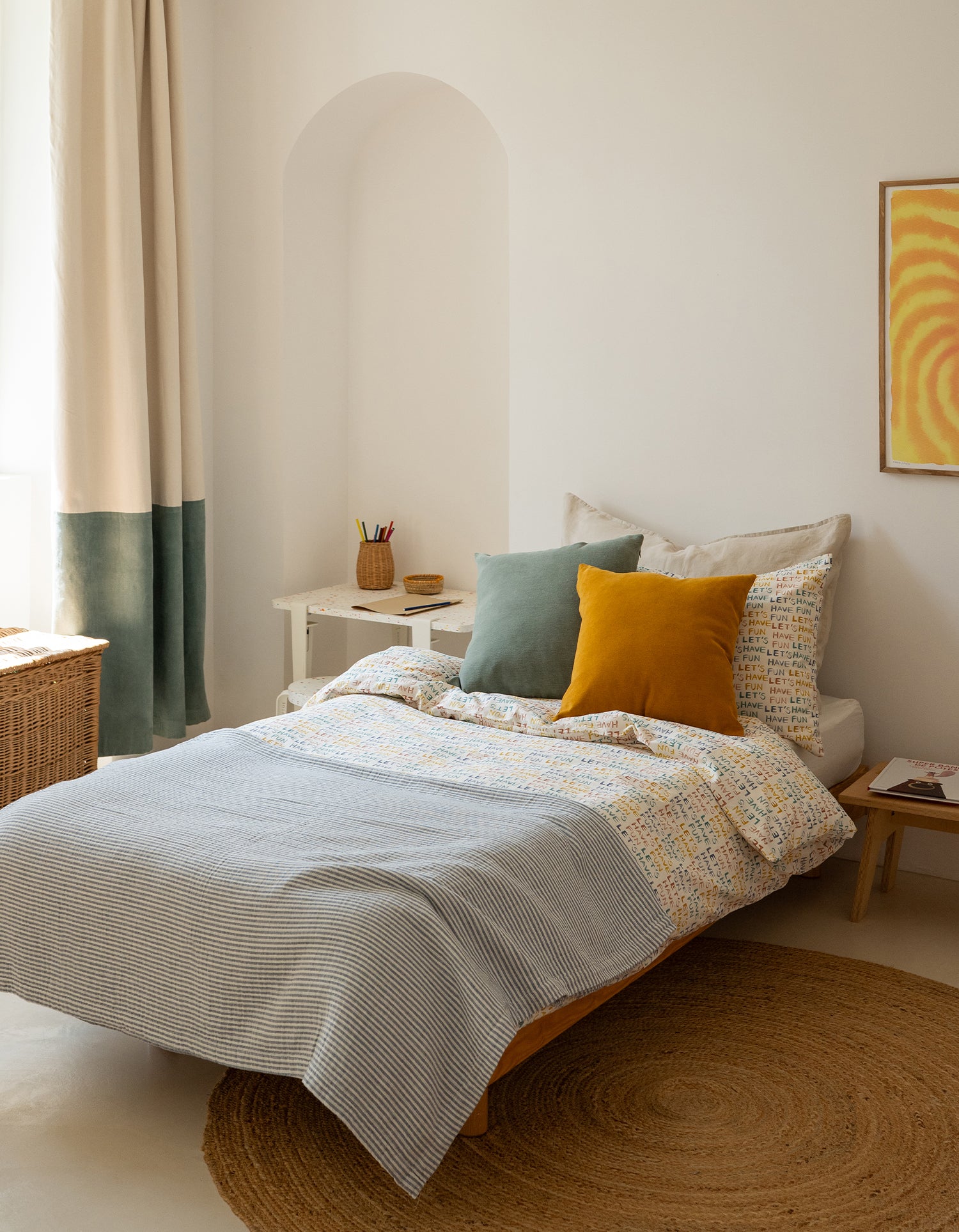 Housse de couette Percale lavée Bébé & Enfant - Let's have fun