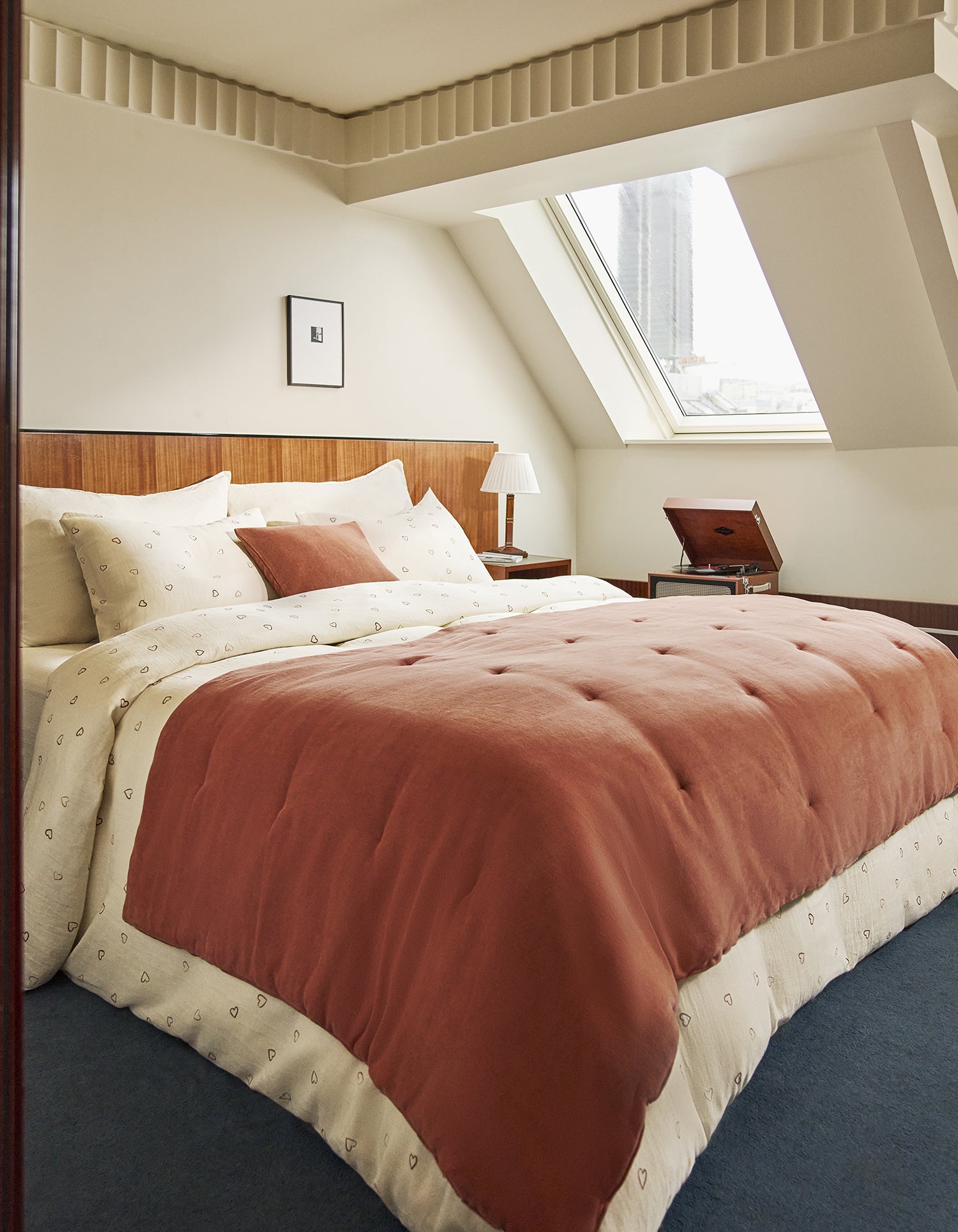 Housse de couette Gaze de coton double épaisseur - Coeur Arty