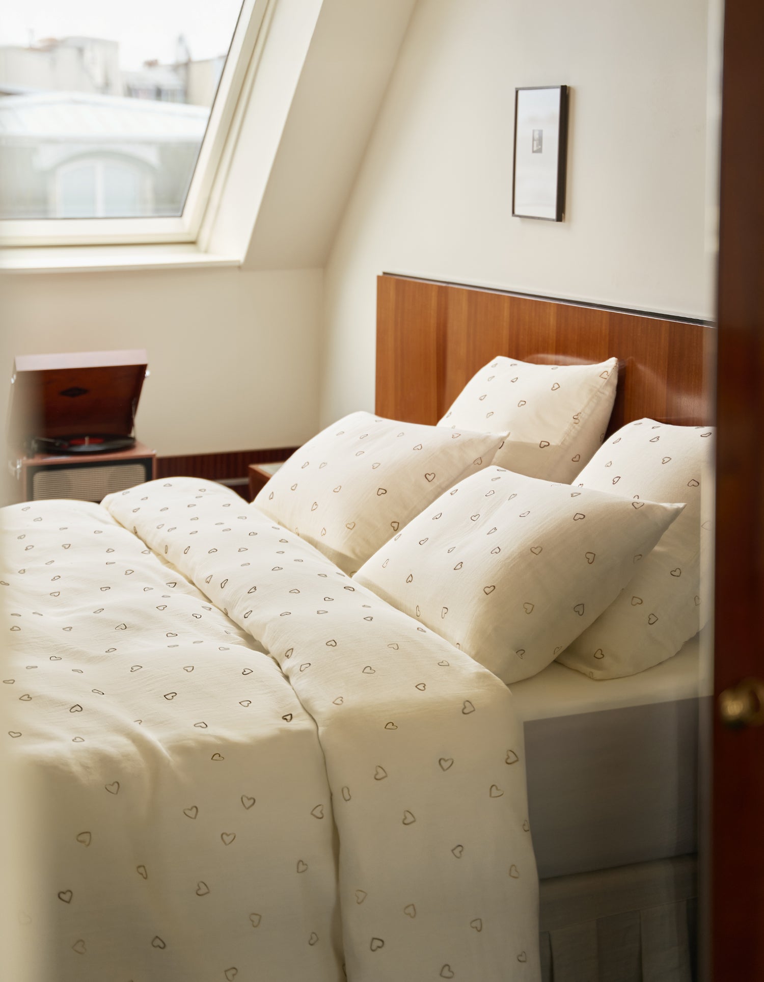 Housse de couette Gaze de coton double épaisseur - Coeur Arty