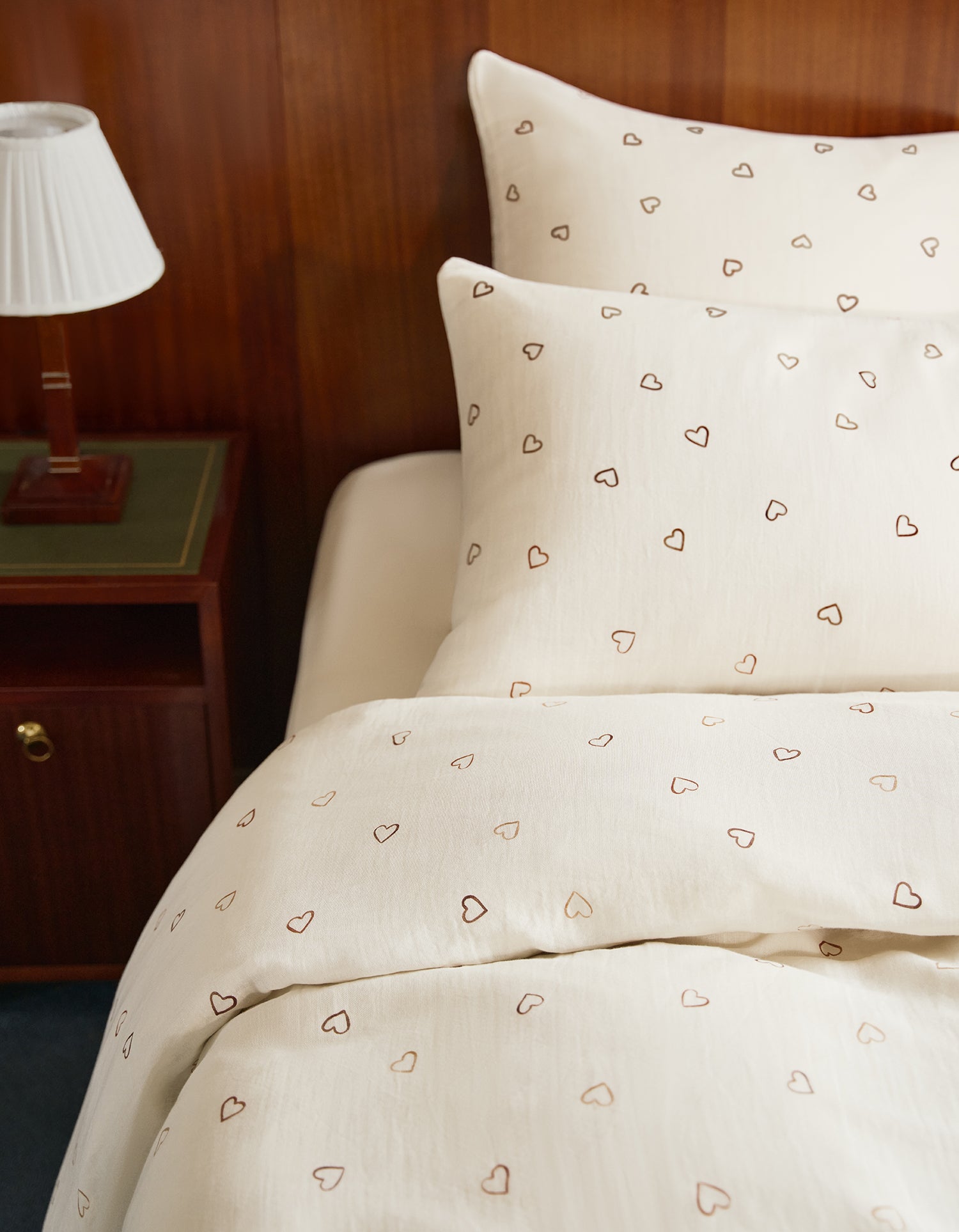 Housse de couette Gaze de coton double épaisseur - Coeur Arty