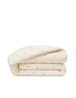 Housse de couette Gaze de coton double épaisseur - Coeur Arty