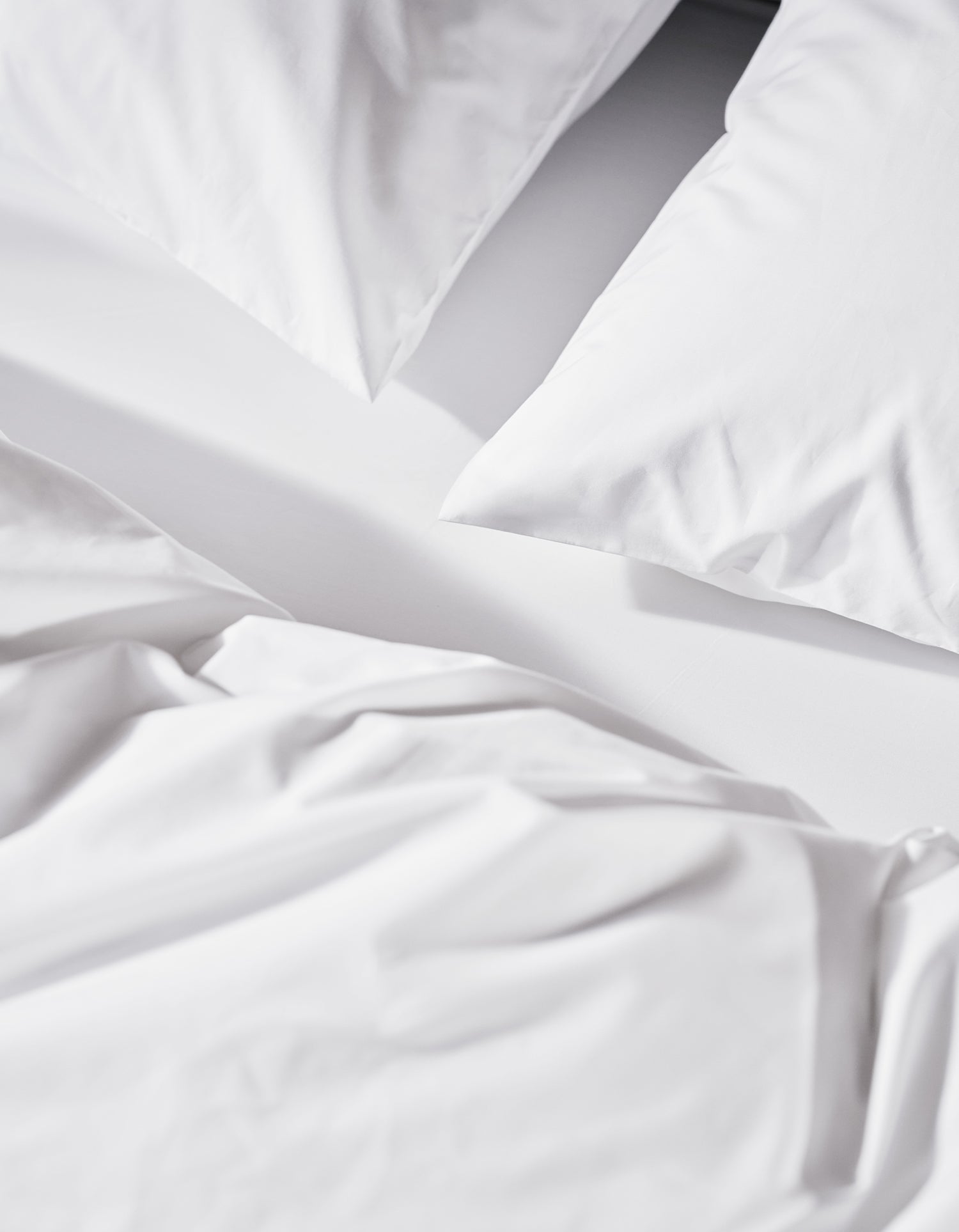 Housse de couette Percale de coton 120 fils - Juste Le Blanc