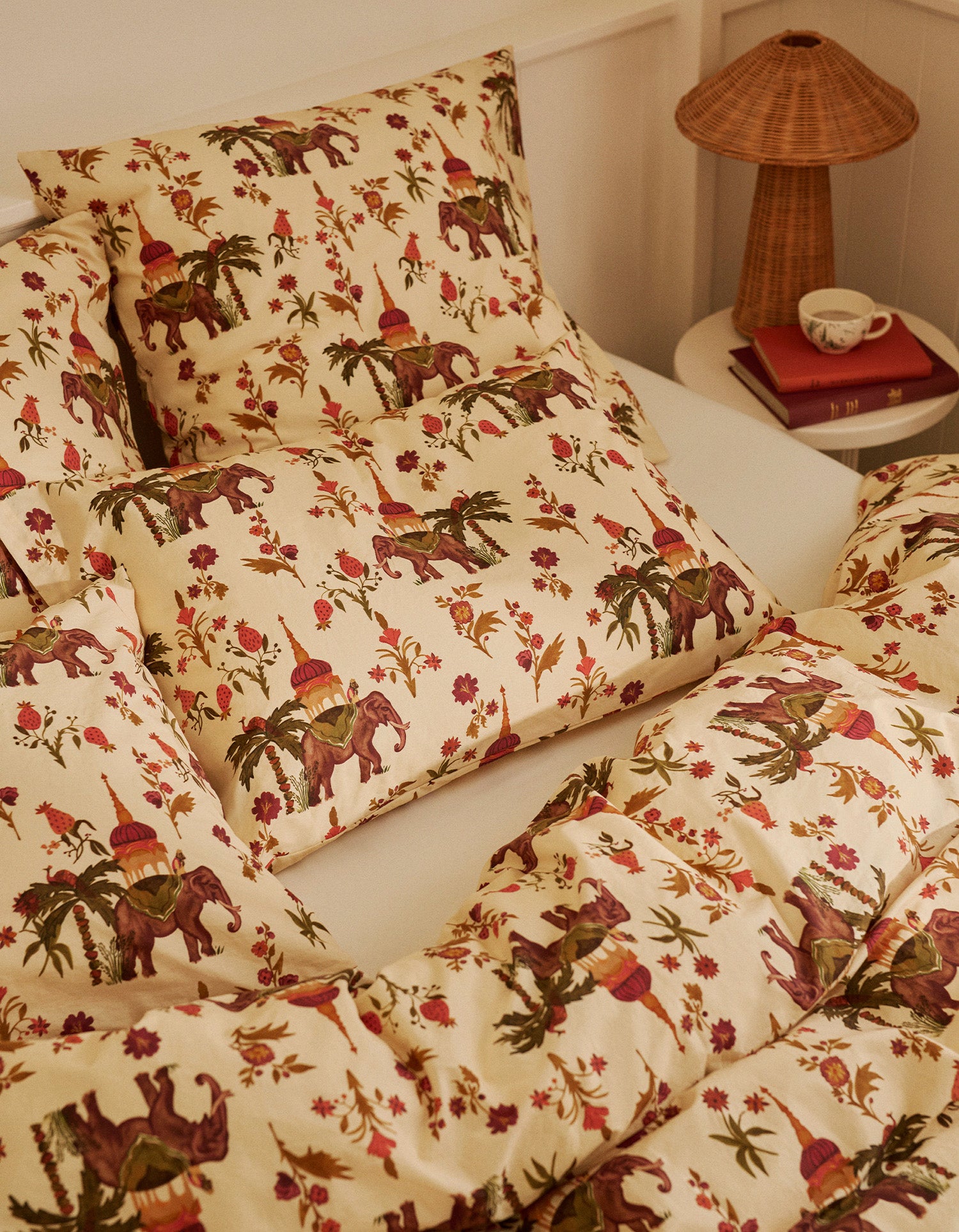 Housse de couette Percale lavée - Éléphant Sacré