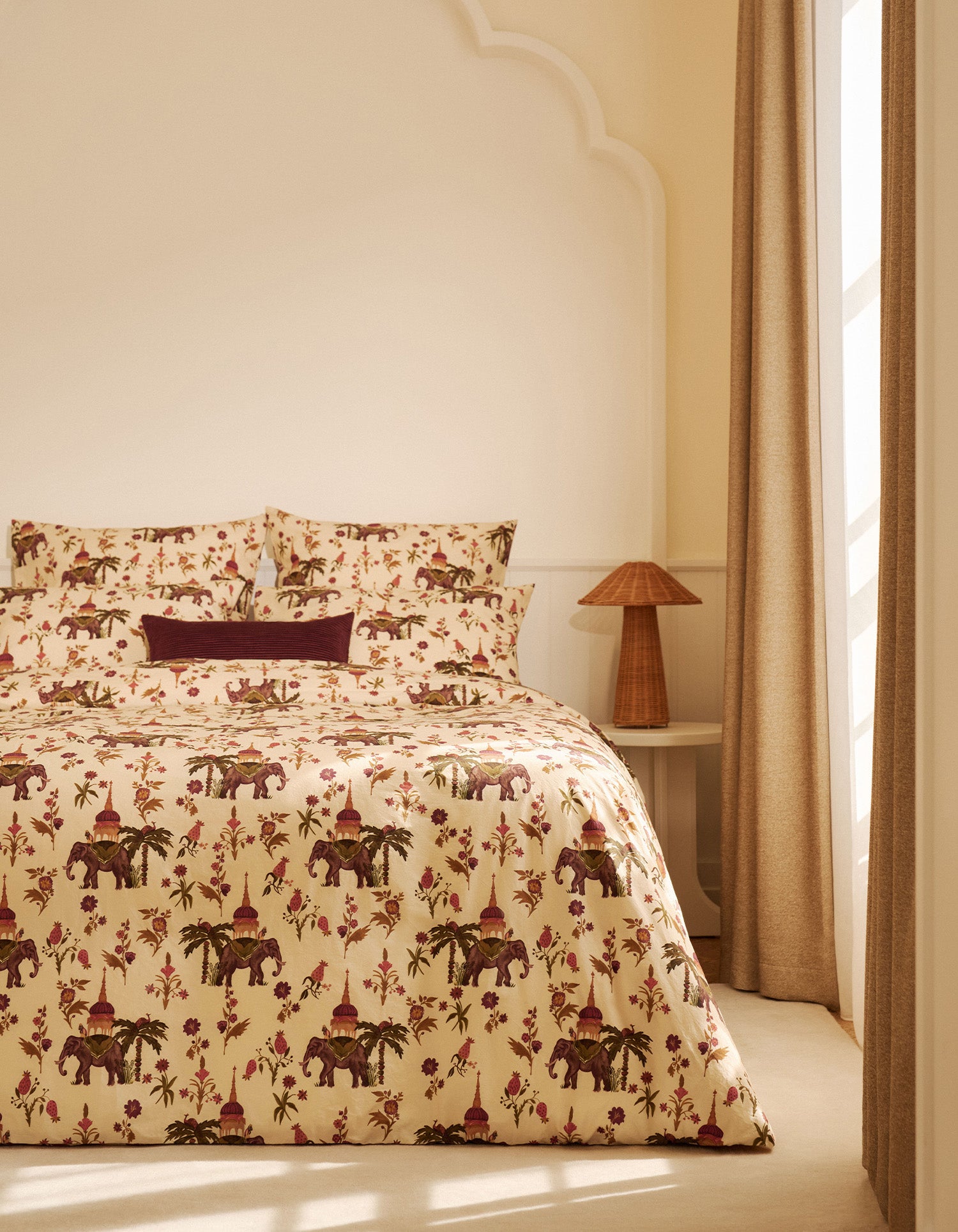 Housse de couette Percale lavée - Éléphant Sacré