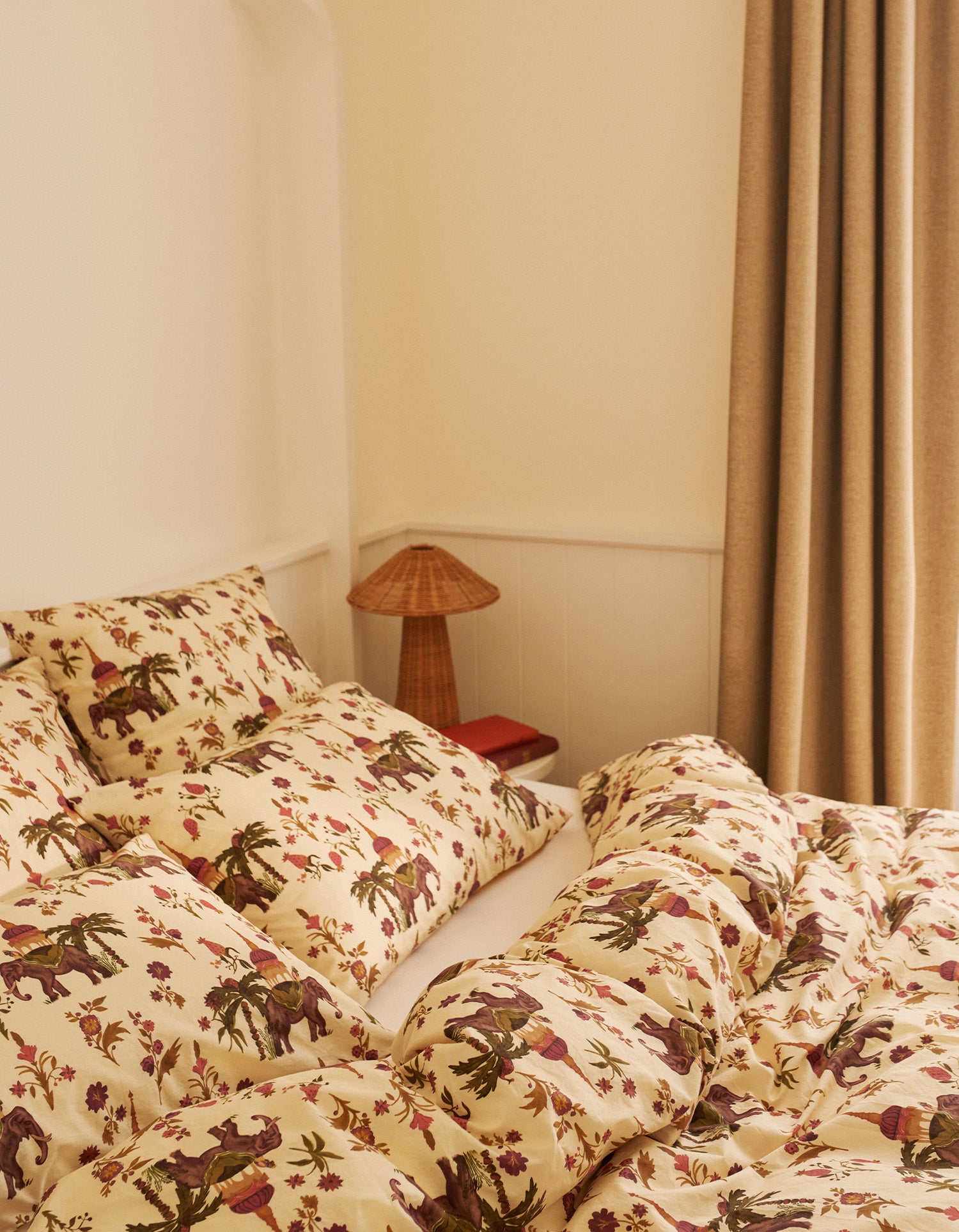 Housse de couette Percale lavée - Éléphant Sacré