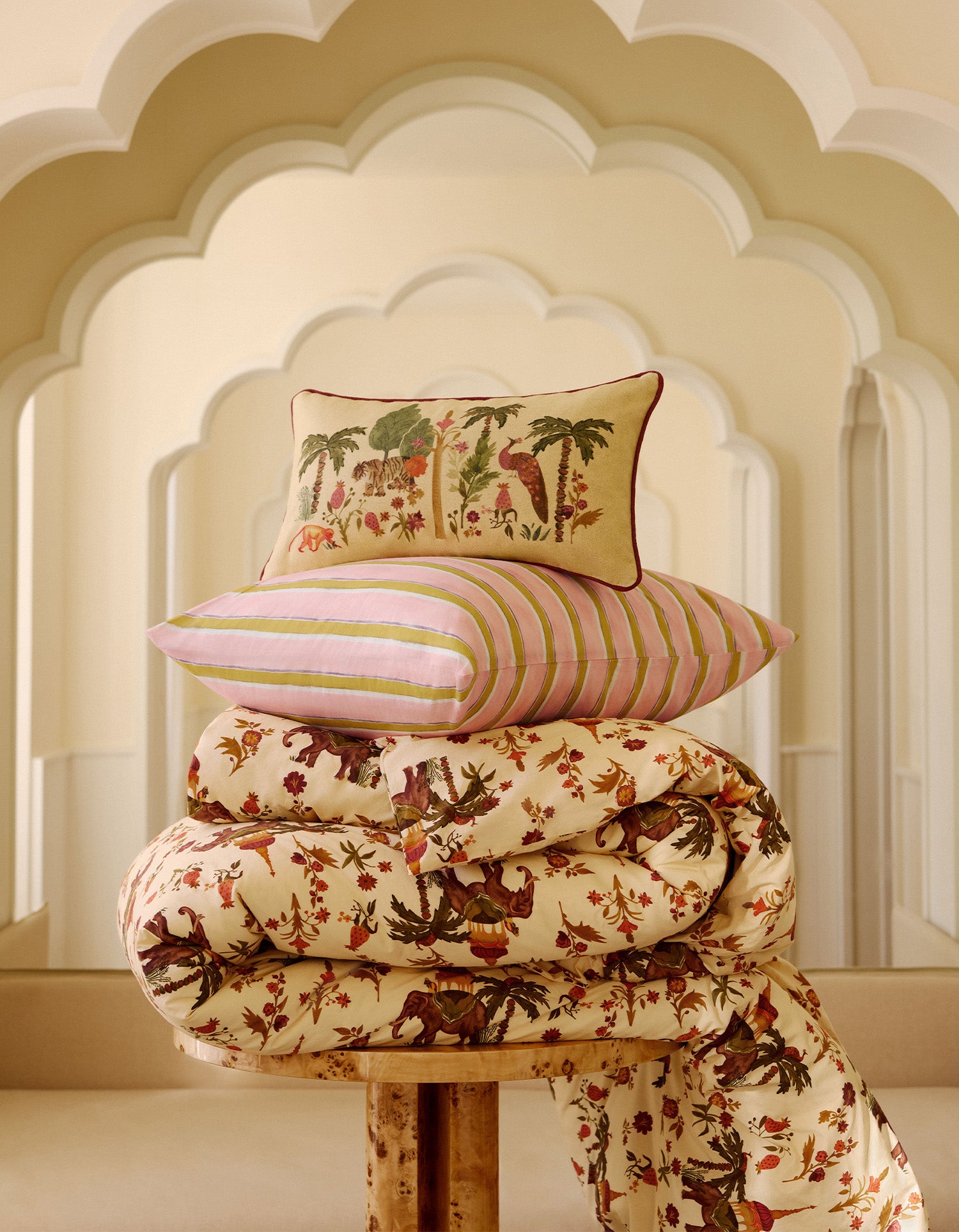 Housse de couette Percale lavée - Éléphant Sacré