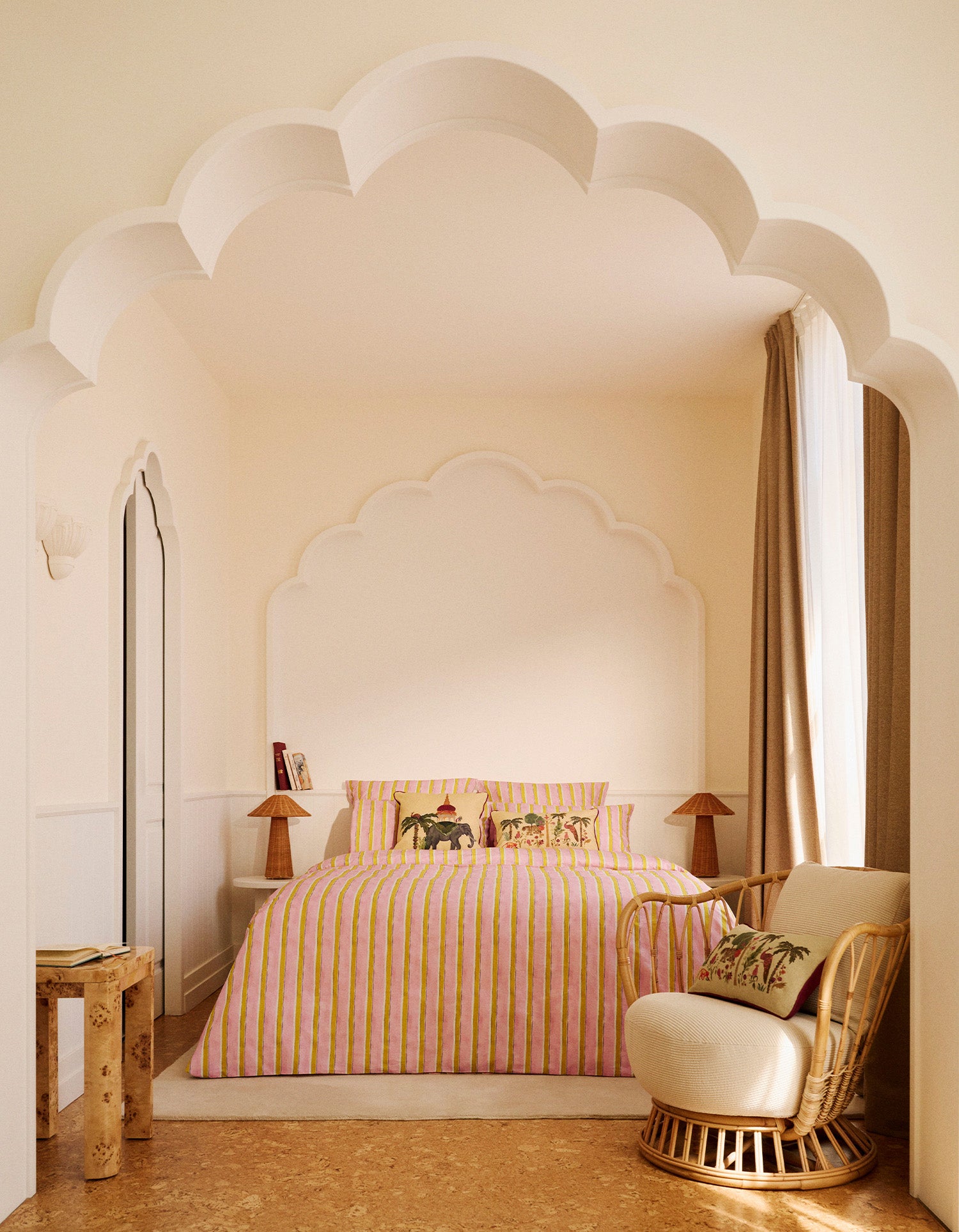 Housse de couette Percale lavée - Rayure Jaipur