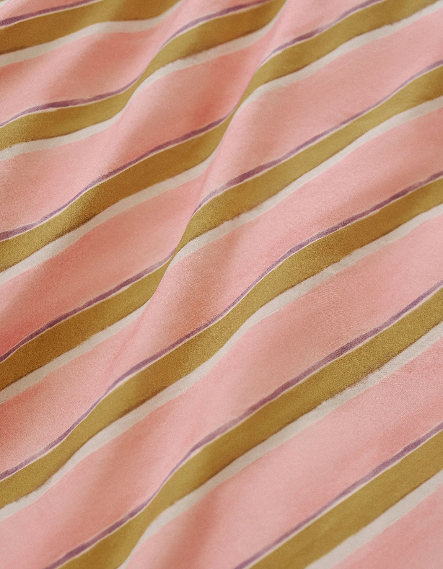Housse de couette Percale lavée - Rayure Jaipur