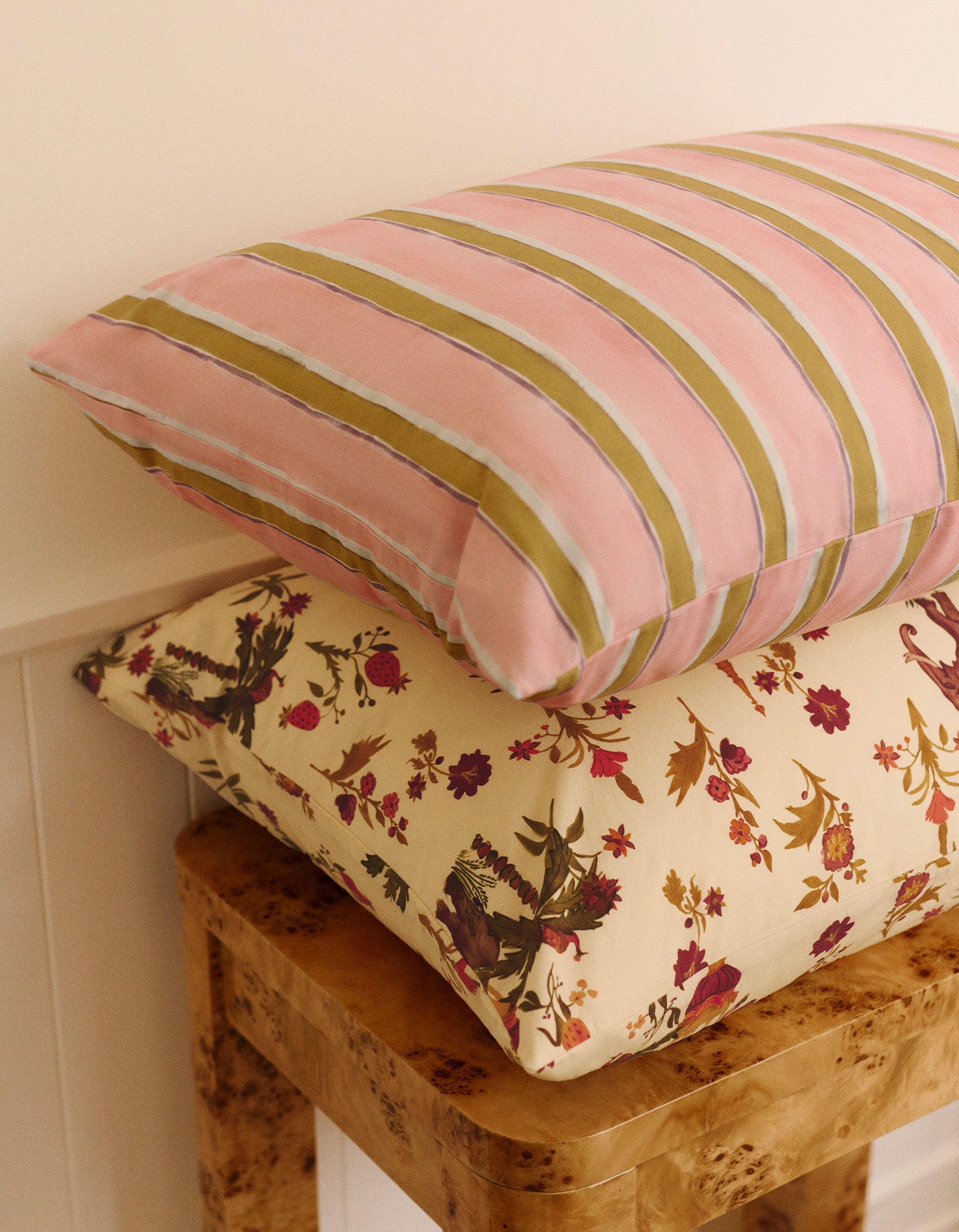 Housse de couette Percale lavée - Rayure Jaipur
