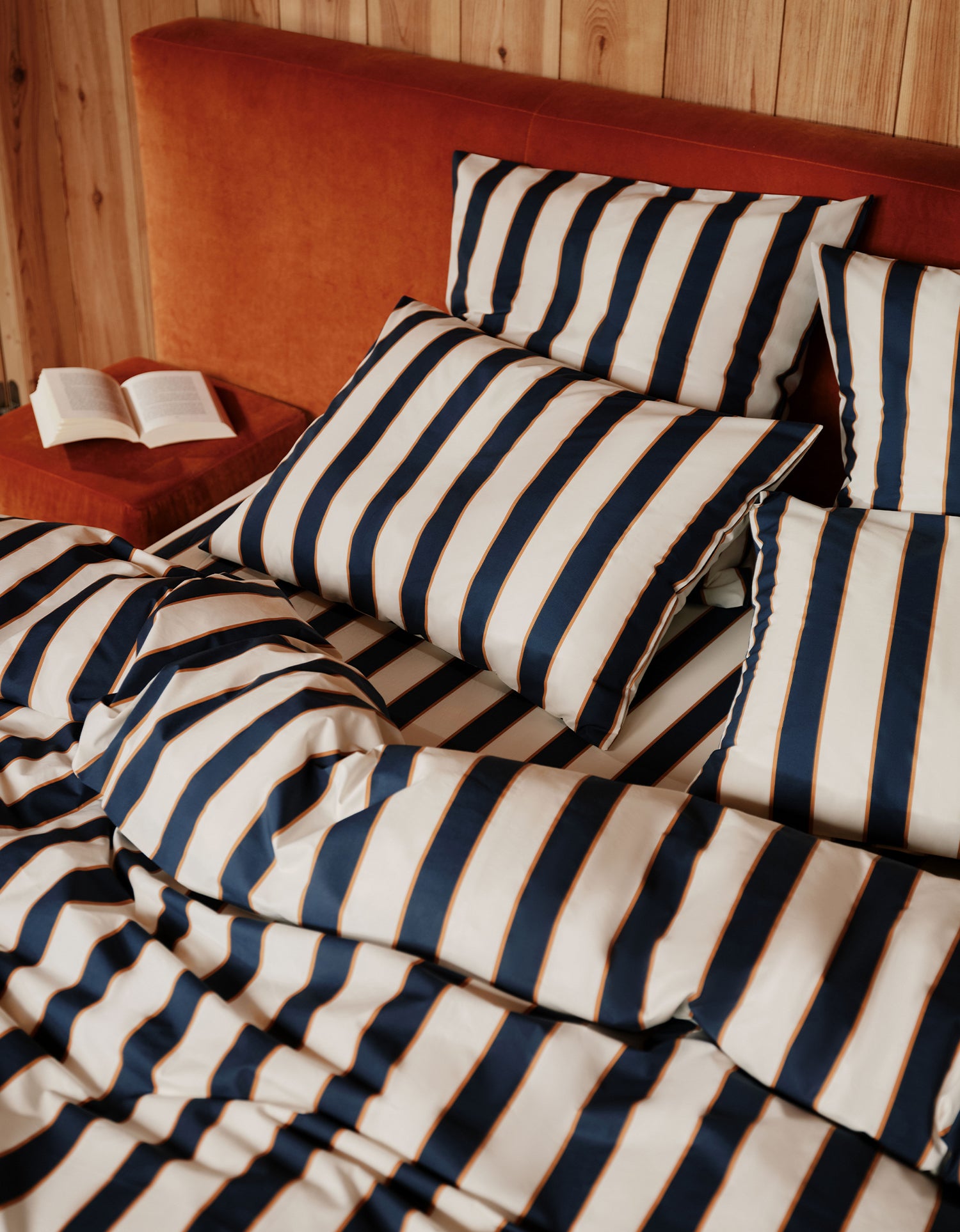 Copripiumino in Cotone percalle a 120 fili - Maxi Righe Club