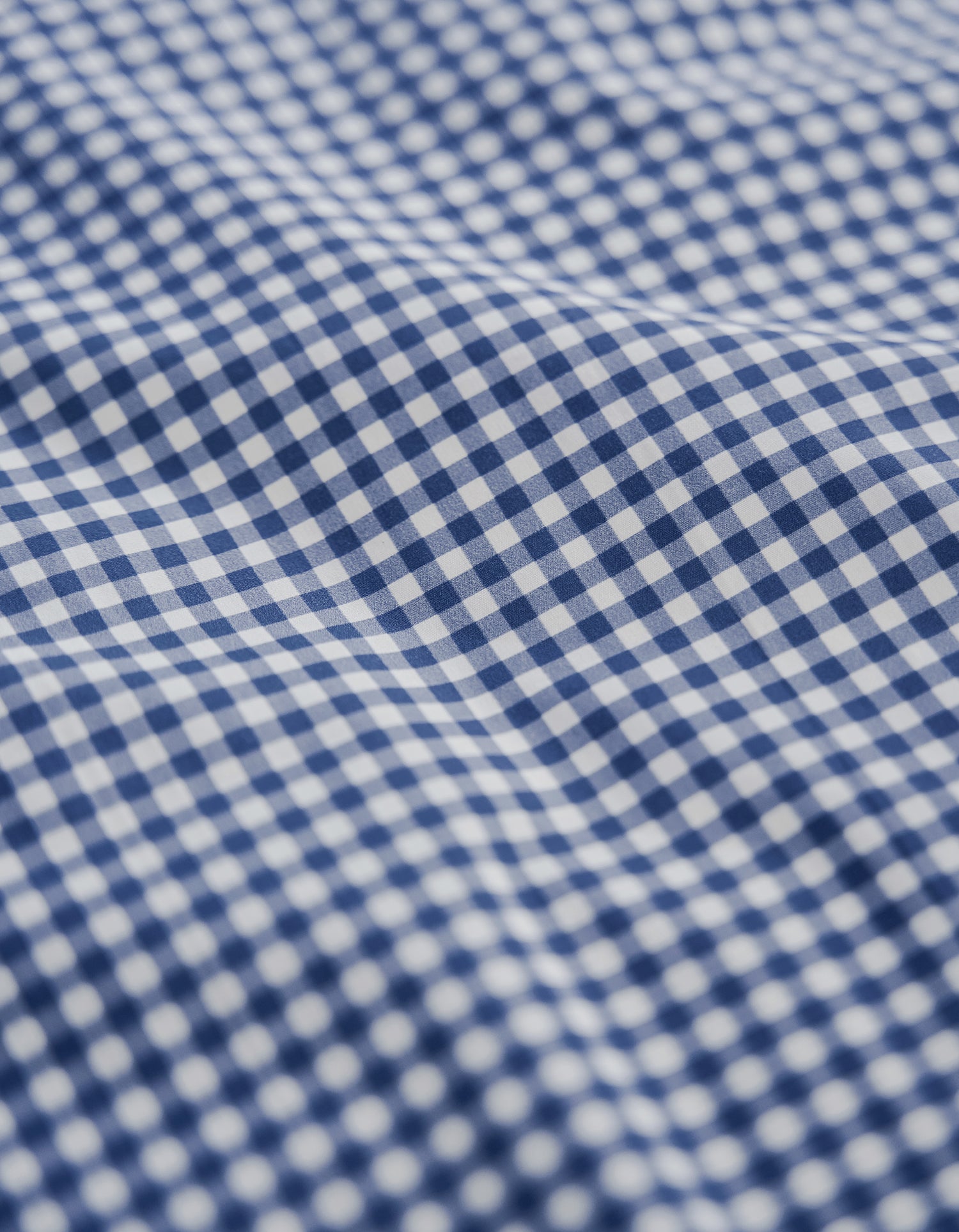 Perkal Kissenbezüge 2x - Blau Gingham