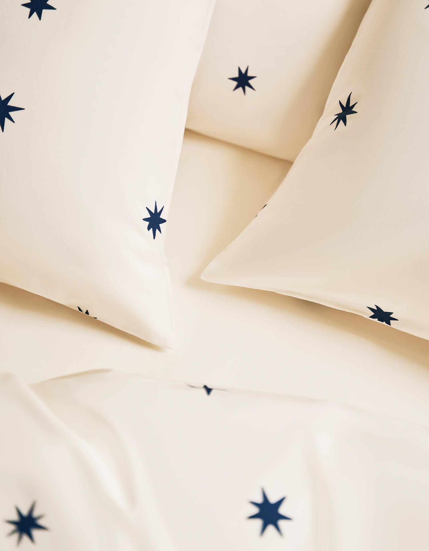 Housse de couette Percale de coton 120 fils - Pluie d'Etoiles