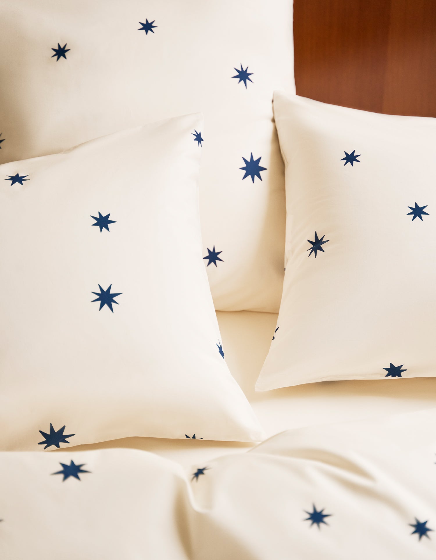 Housse de couette Percale de coton 120 fils - Pluie d'Etoiles
