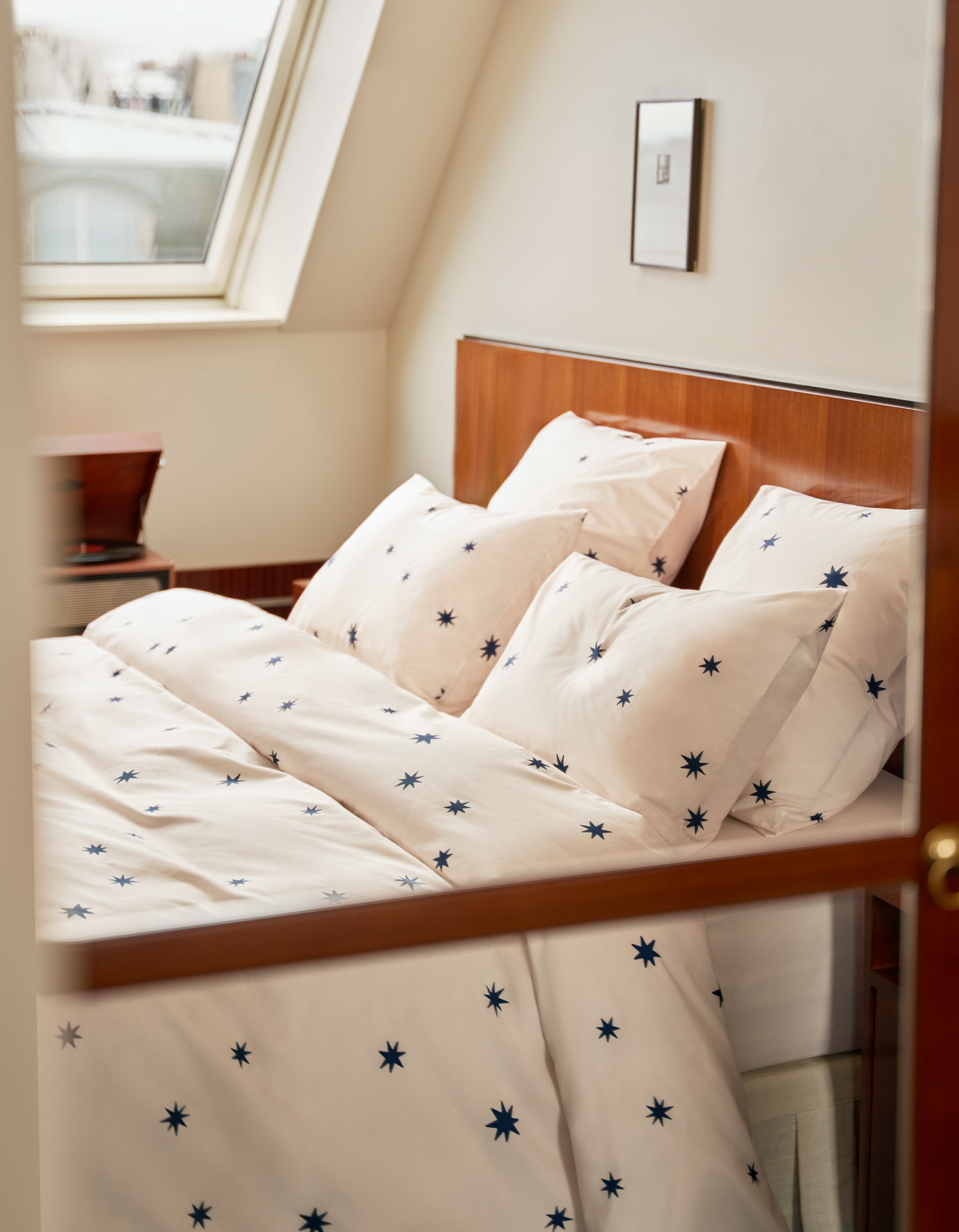 Housse de couette Percale de coton 120 fils - Pluie d'Etoiles