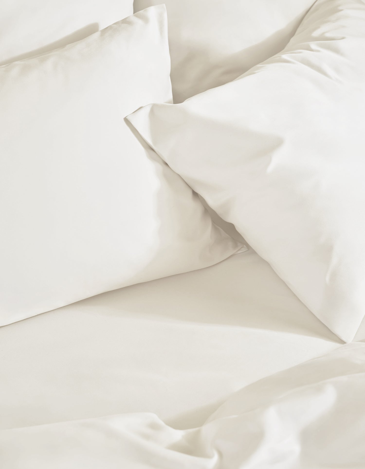 Housse de couette Satin de coton 200 fils - Juste Le Blanc