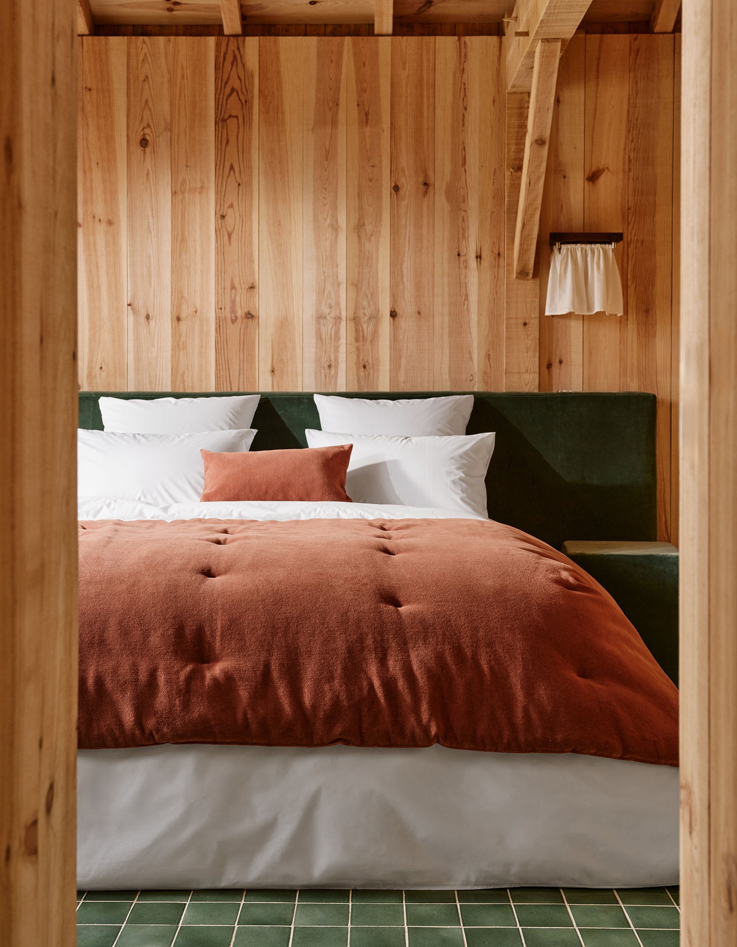 Housse de couette Satin de coton 200 fils - Juste Le Blanc