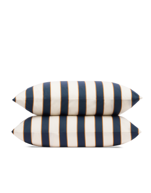 Federe per cuscino x2 cotone percalle a 120 fili - Maxi Righe Club