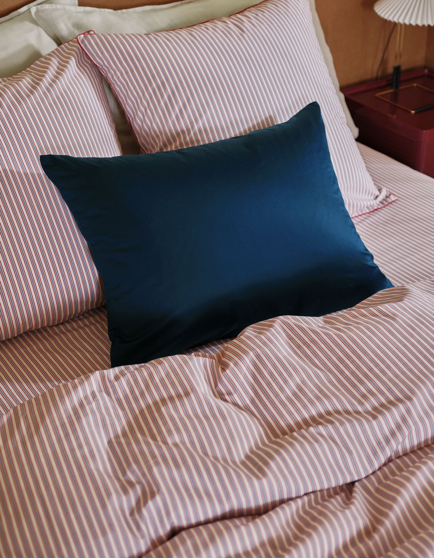 Taie d'oreiller 100% soie - Bleu Velours