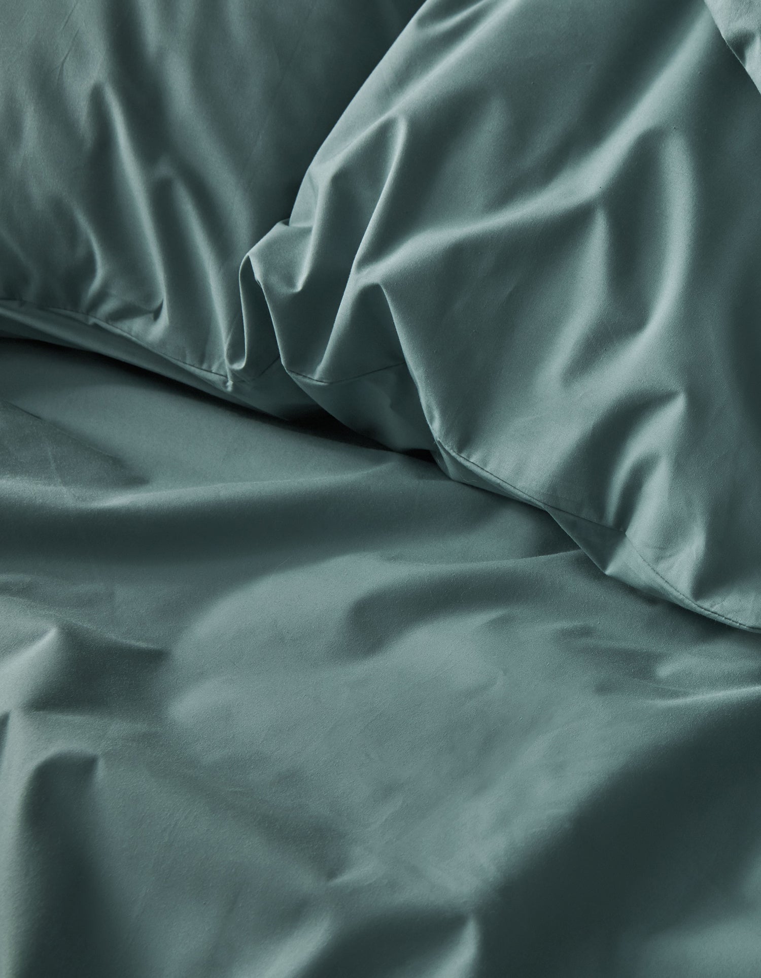  Hoeslaken Percale katoen 120 draden - Celadon Groen