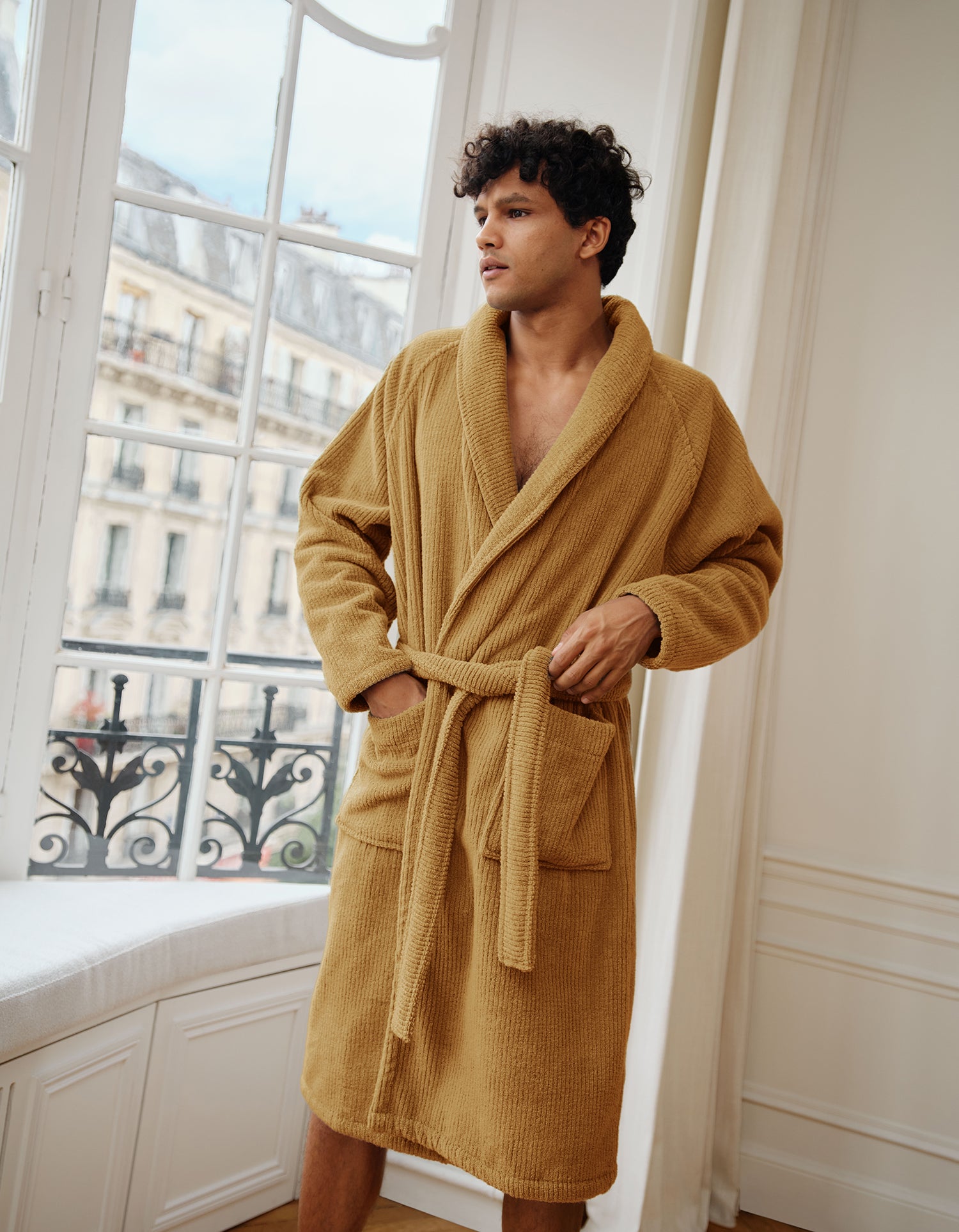 Soft bathrobe - Beige