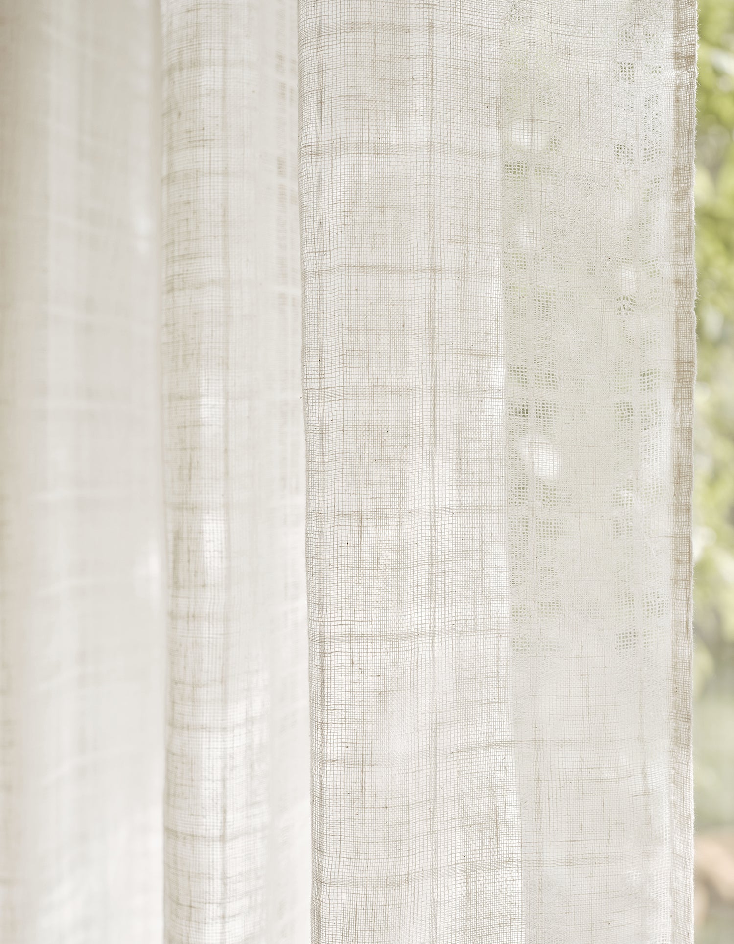 Voilage Madras - Oeillets - Blanc