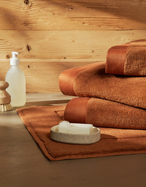 Plush bath mat