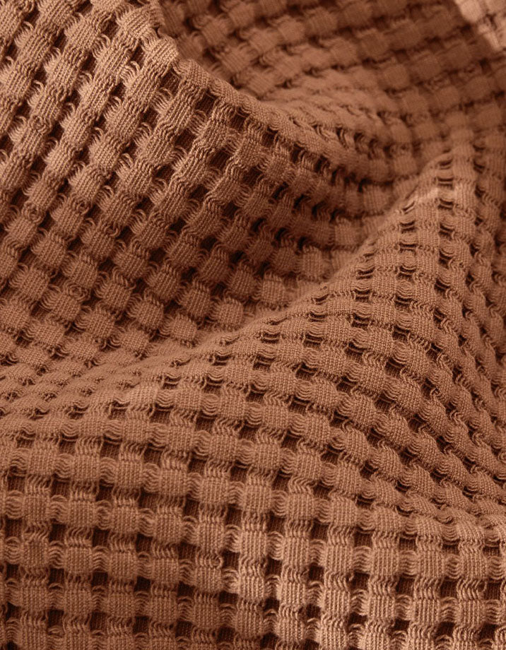 Drap de bain Nid d'abeille - Caramel