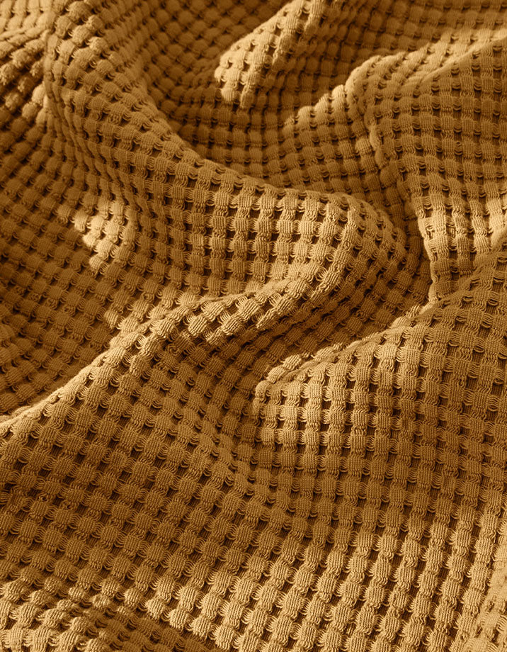 Badetuch Waffelpiqué - Ockerfarben