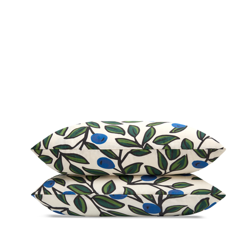 Coppia di federe in garza di cotone doppio strato - Cuore Arty