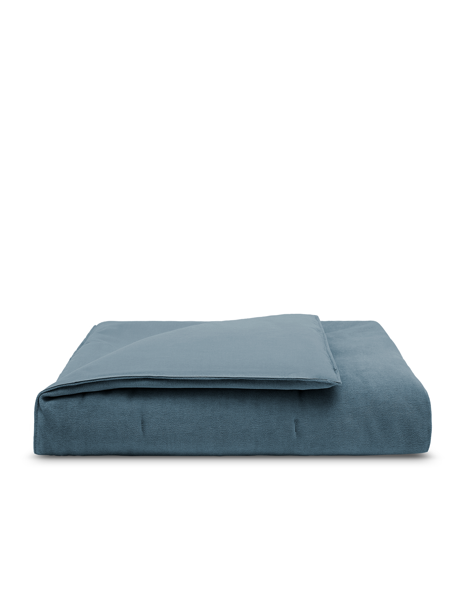 Couvre-lit boutis Velours - Bleu Gris
