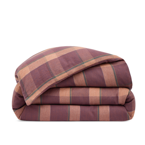 Housse de couette Flanelle - Tartan d'Automne