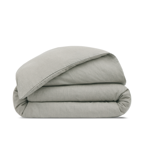 Flanell-Bettbezug - Grau Gingham